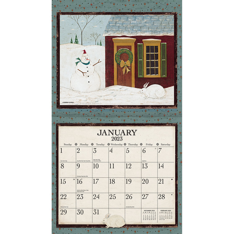 Lang Warren Kimble 2023 Calendar Wall D cor Wayfair